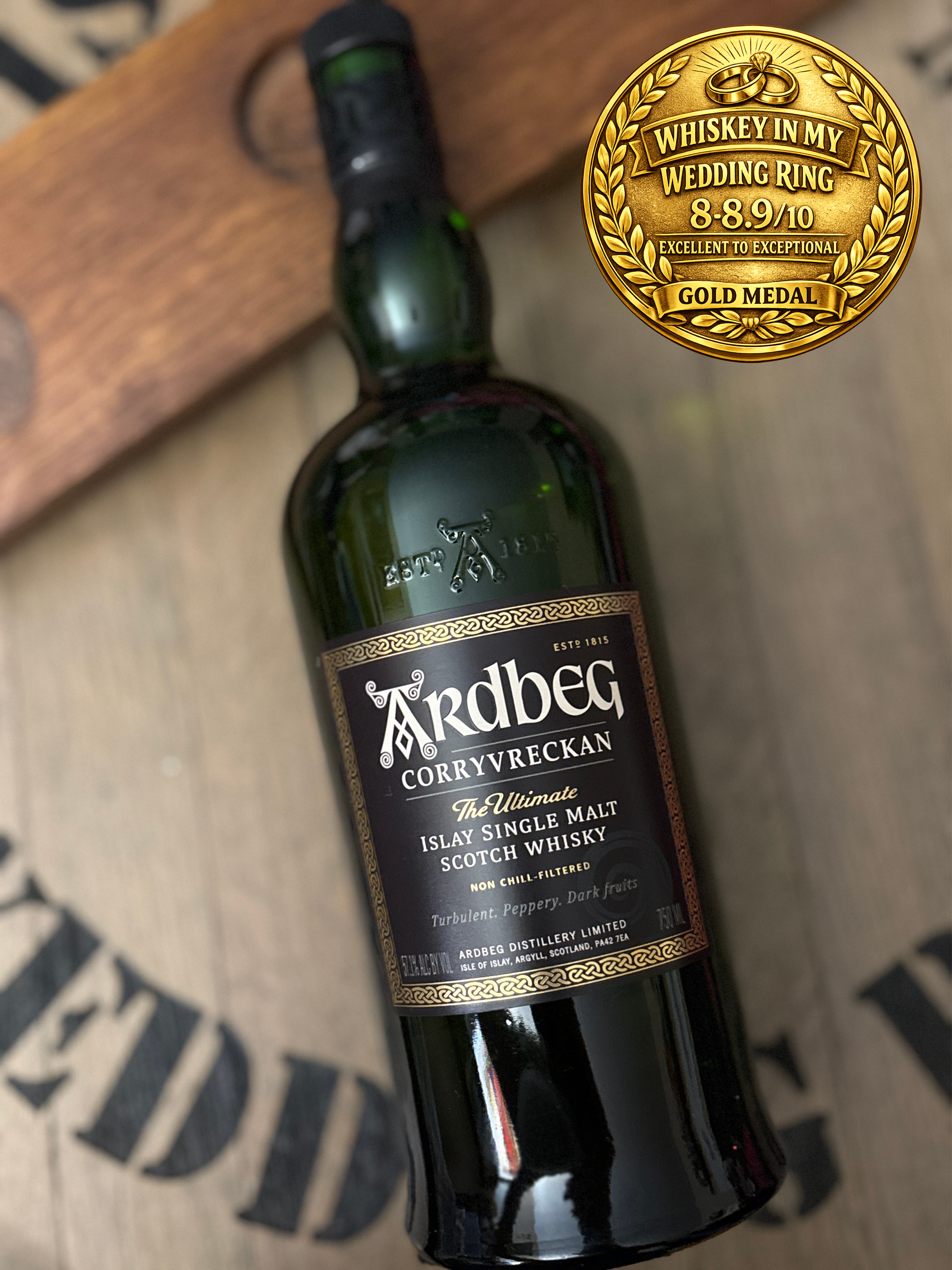 Ardbeg 10 Year Old, Ardbeg Wee Beastie, and Ardbeg Corryvreckan